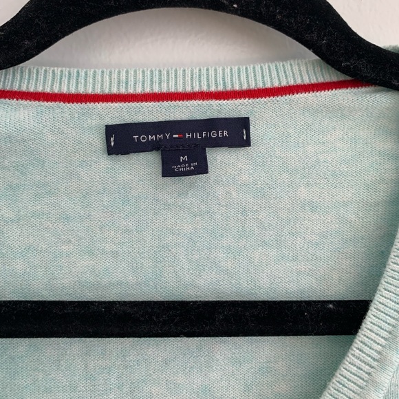 Light blue and white sweater - Picture 2 of 2